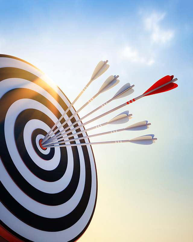 Zielscheibe Ausblick